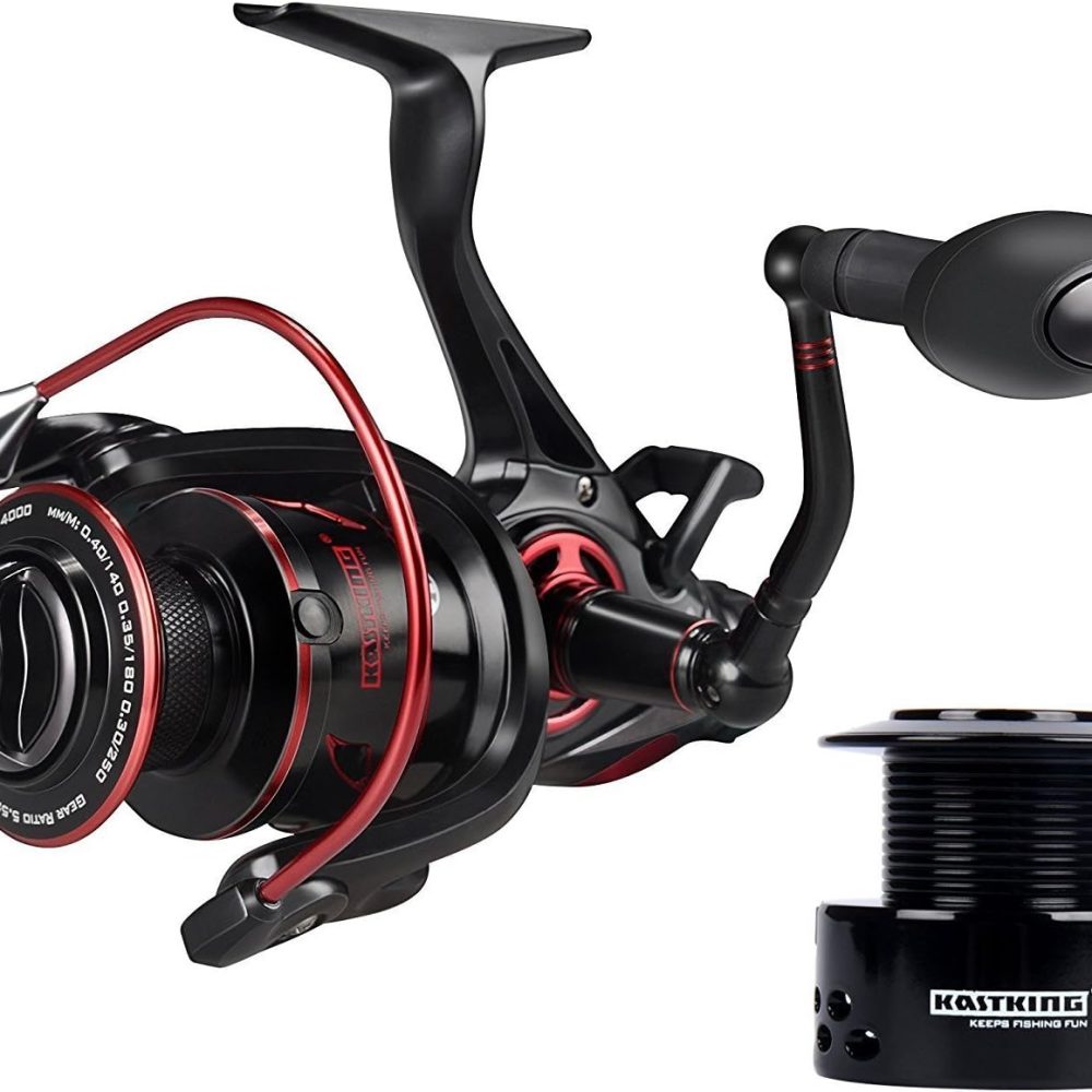 KastKing Sharky Baitfeeder III Spinning Reel 10+1 Shielded Stainless Steel BB - Carbon Fiber Drag for Live Liner Bait Fishing Action - Image 3